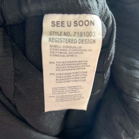 See U Soon Black Romper Size 2 - Picture 14 of 16